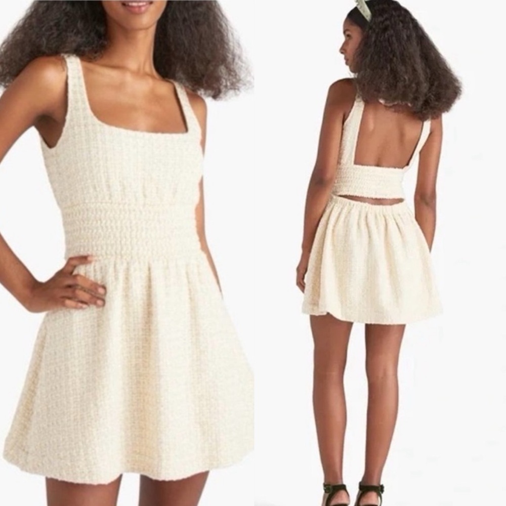 Hill House Cher Dress in Coconut Tweed